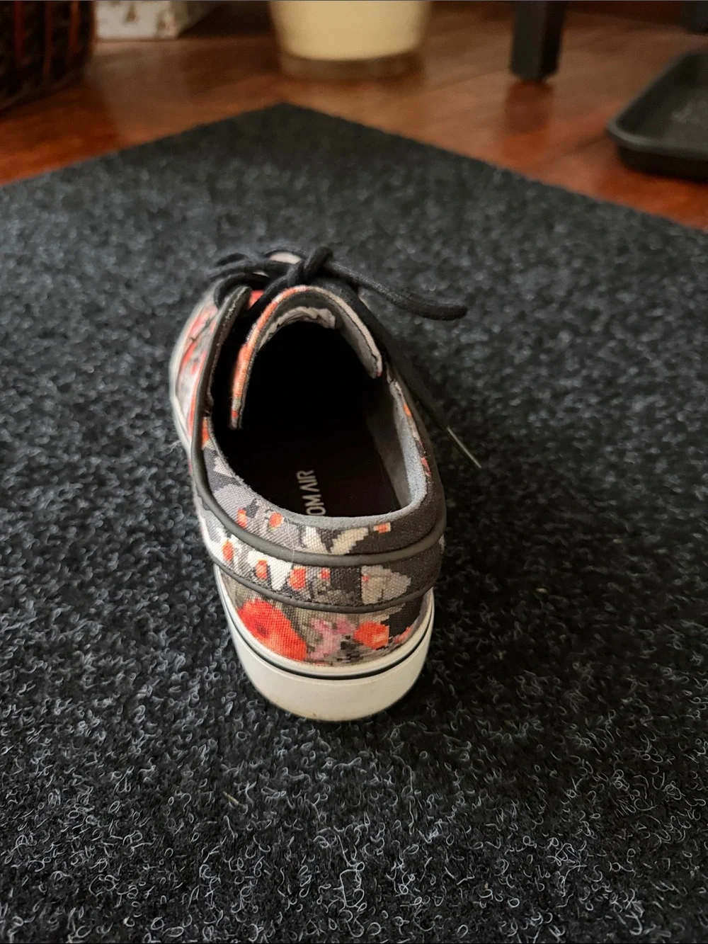 Nike Stefan Janoski Digi Floral Canvas Sneakers - Black & Orange